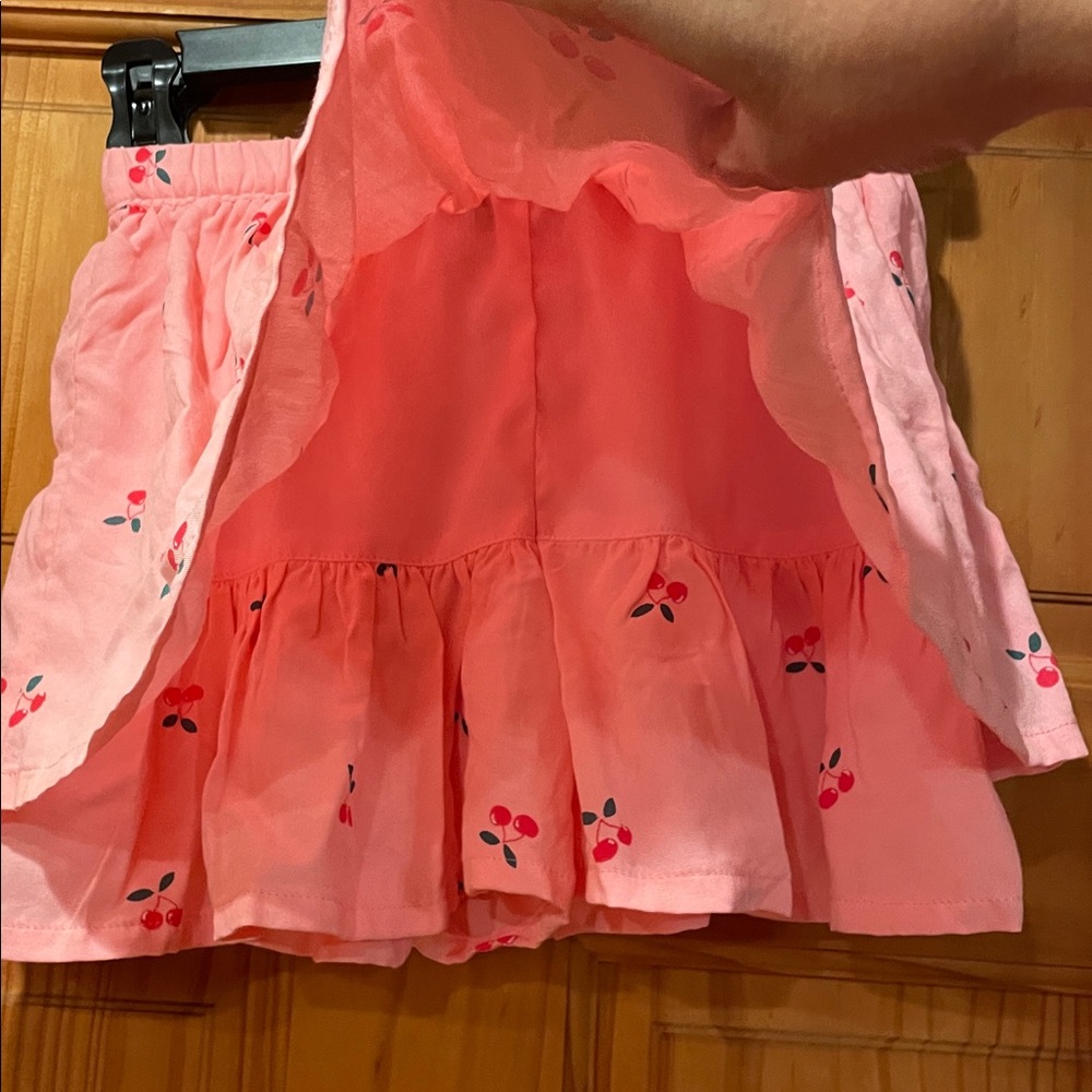 Bundle NWT Old Navy Pink Skort with Cherry Print and Tye Dye Shorts - Picture 3 of 12